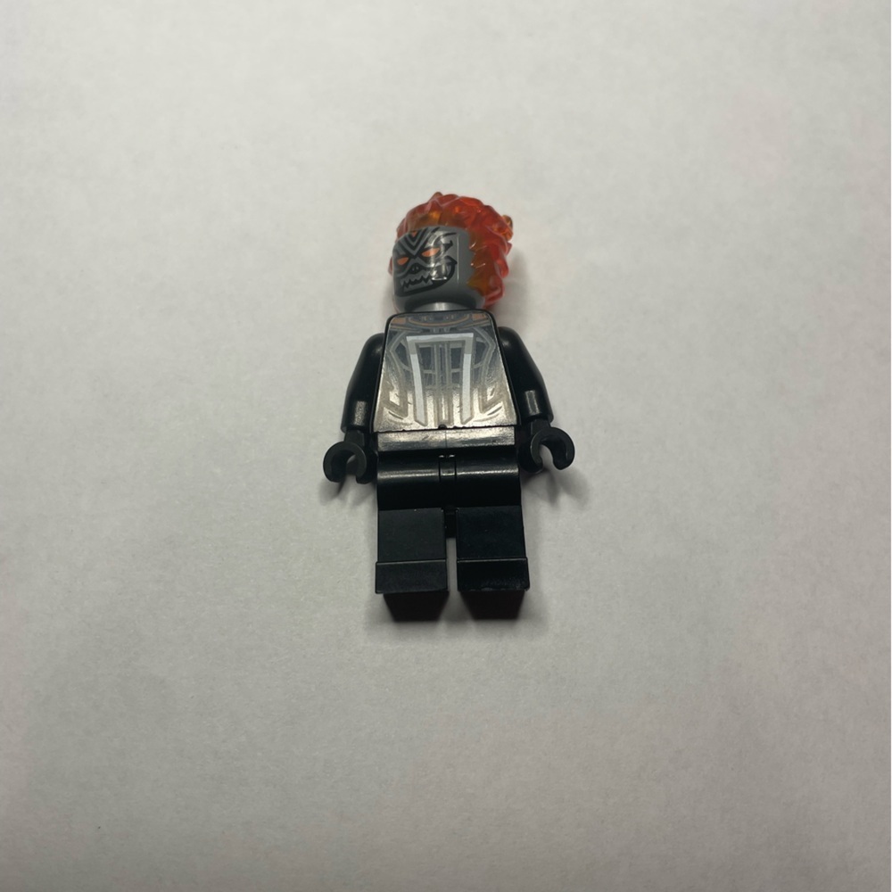 Lego Ghost Rider 76173 Flat Silver Head Spider-Man Super Heroes Minifigure